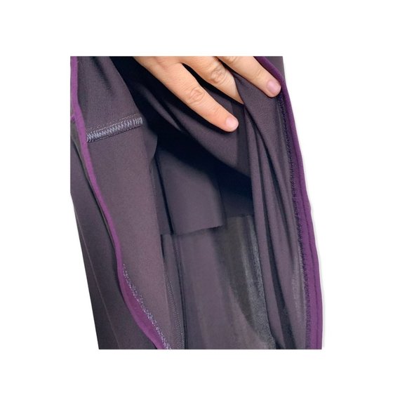 Lida Baday Purple Mock Neck Long Sleeve Dress Large - Picture 11 of 16